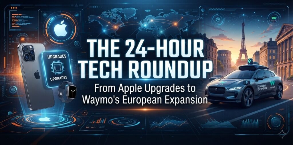 The 24-Hour Tech Roundup From Apple Upgrades to Waymo’s European Expansion
