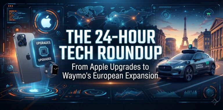 The 24-Hour Tech Roundup From Apple Upgrades to Waymo’s European Expansion